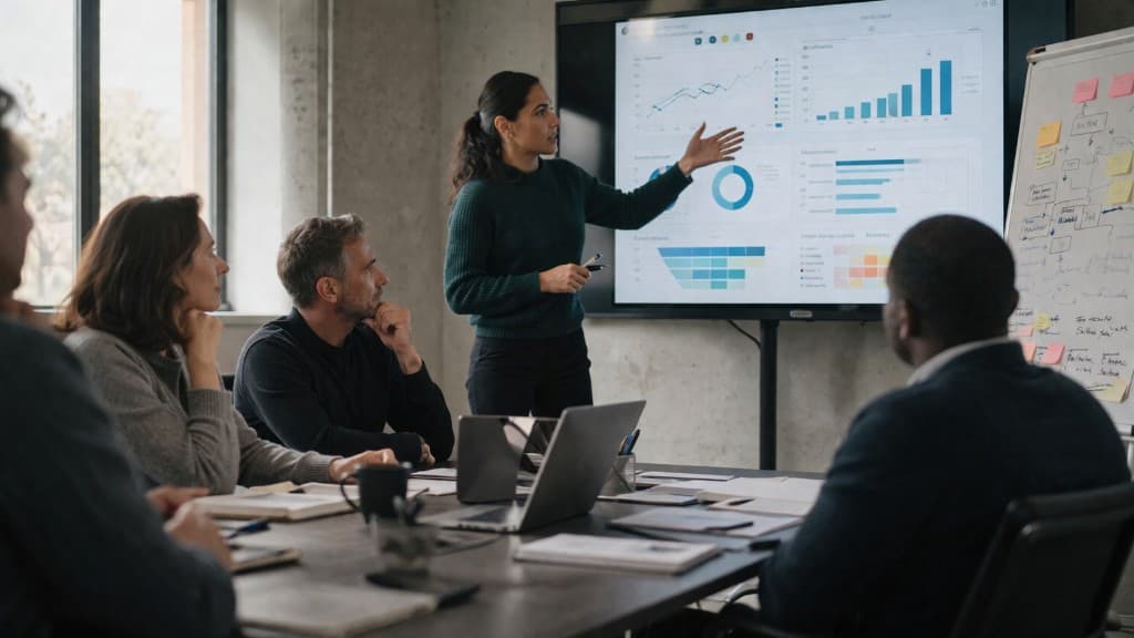 SMB operators reviewing execution bottlenecks during a working session.